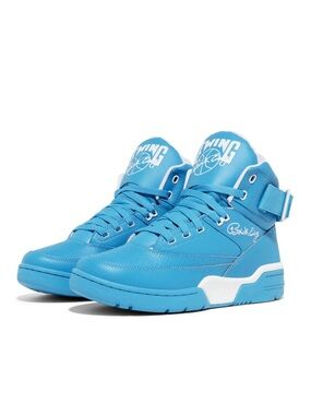 Mens Ewing Athletics Etheral Blue White North Carolina UNC 33 Hi OG Sneakers 5🏀💙